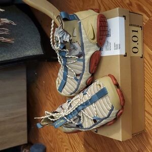 Nike Athletic Shoes - Blue and Cream